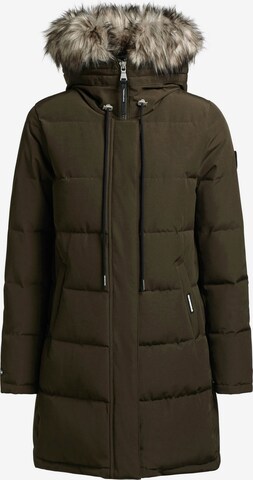 khujo Zimní kabát 'Cloren' – zelená: přední strana