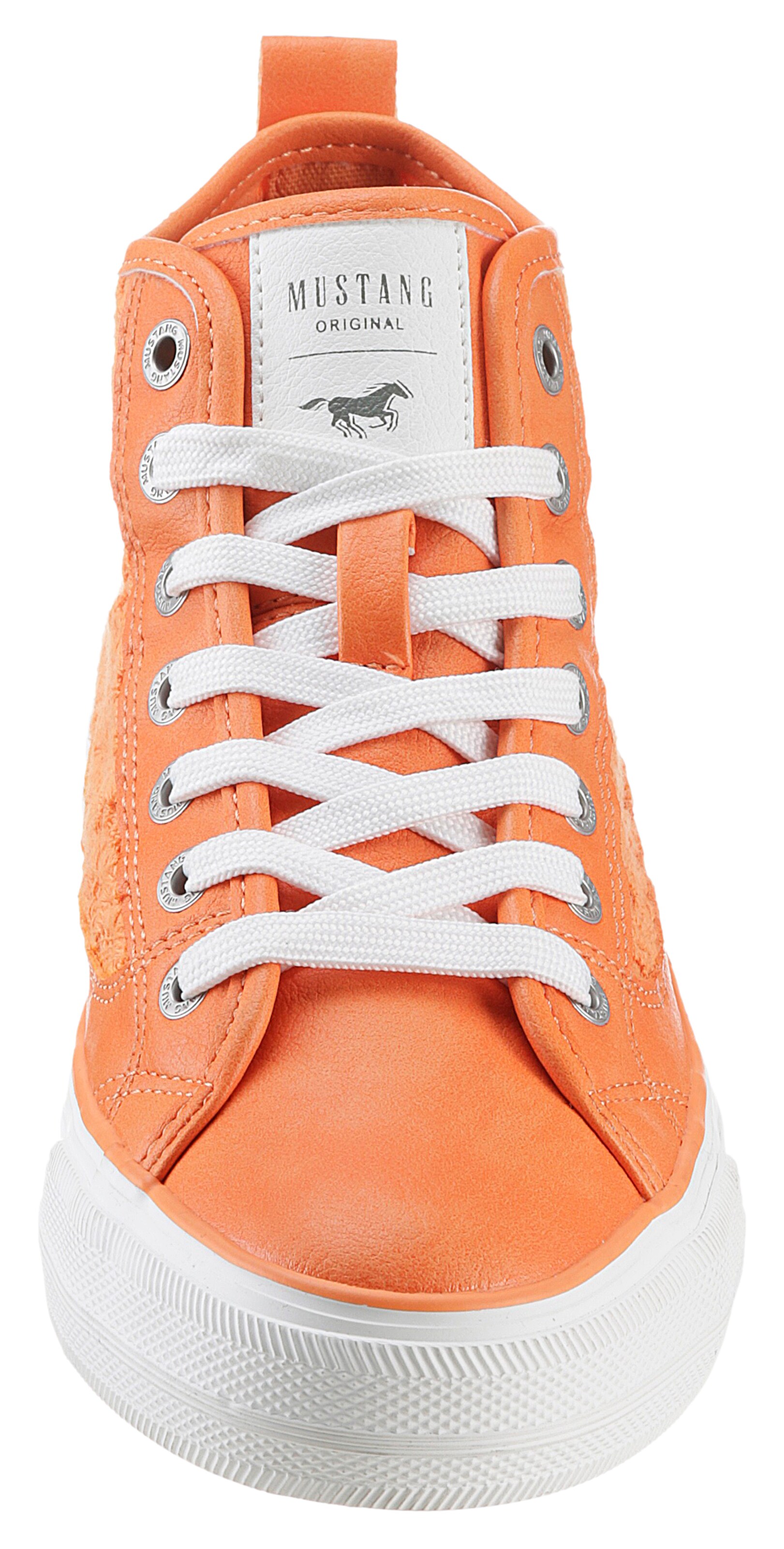 MUSTANG High-Top Sneakers in Orange