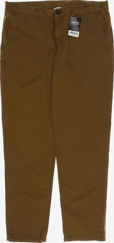 hessnatur Pants in 40 in Brown: front