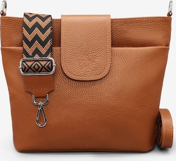 Adel Bags Schultertasche 'Sara' in Braun: Vorderseite