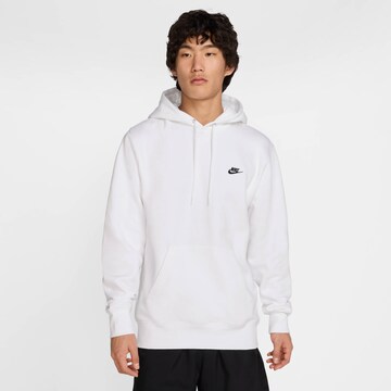 Sweat-shirt 'Club' Nike Sportswear en blanc : devant