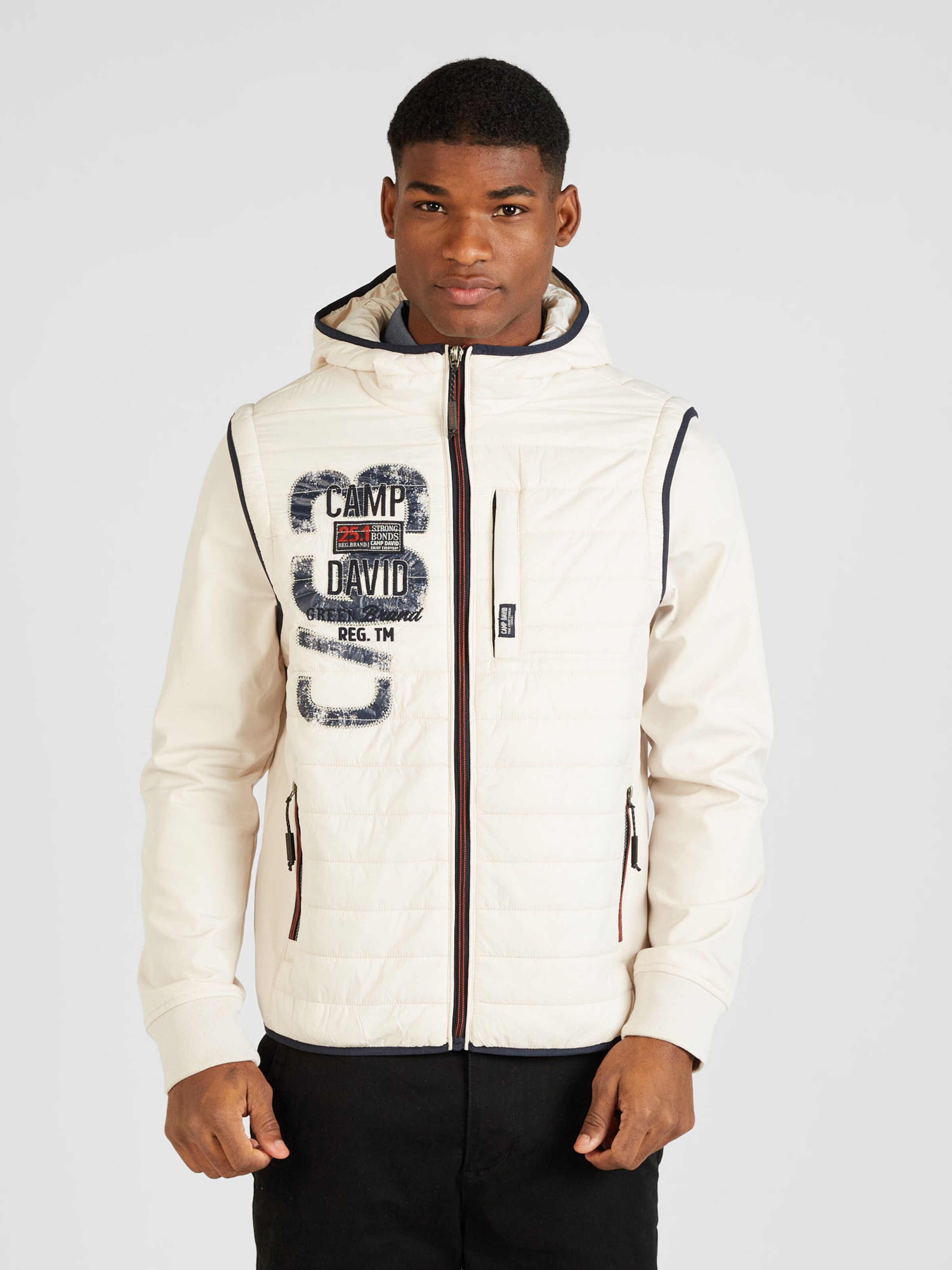 Veste mi saison CAMP DAVID en Blanc Blanc Perle ABOUT YOU