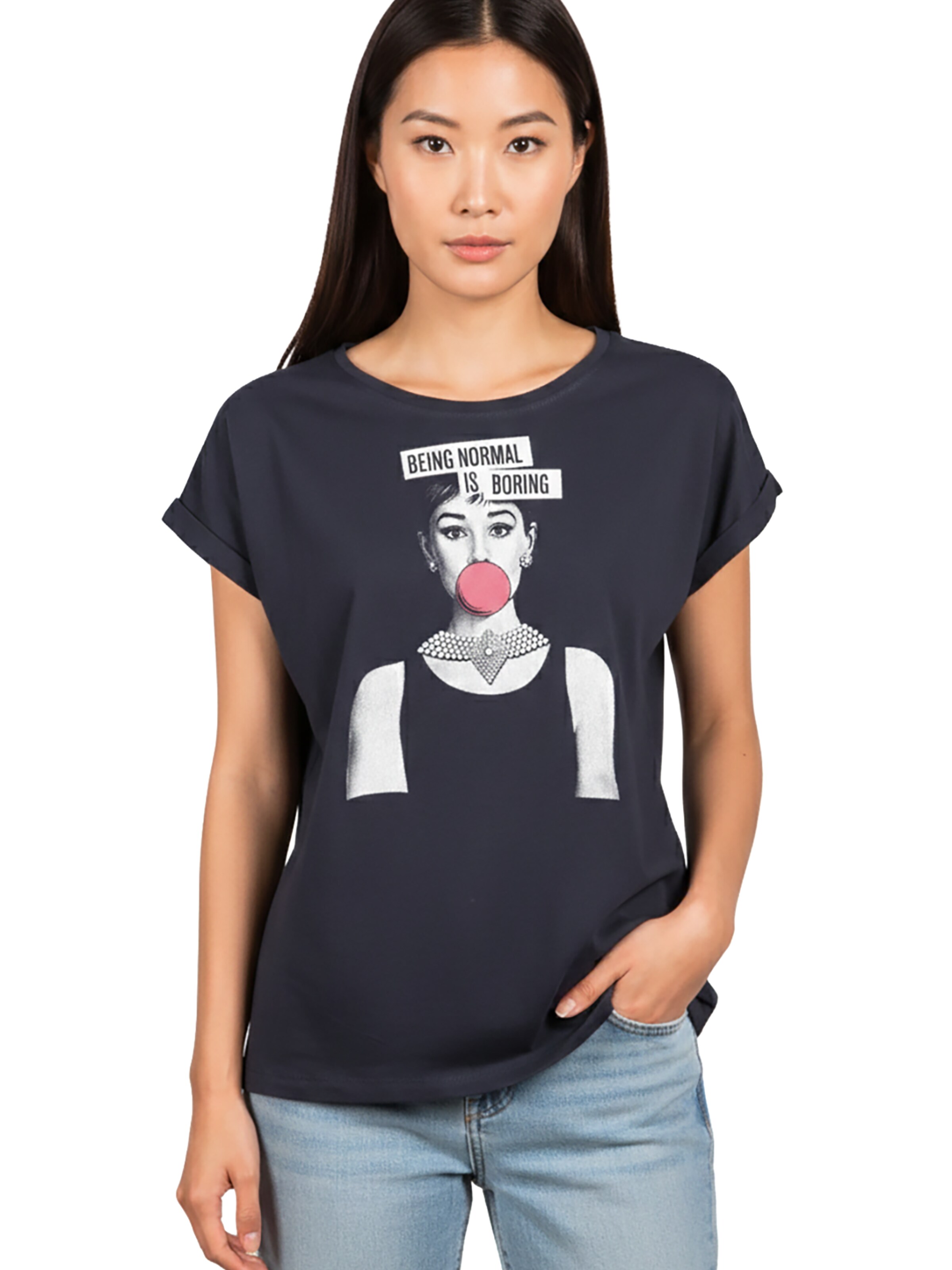 MAKAYA Shirt 'Normal is Boring' in Blue