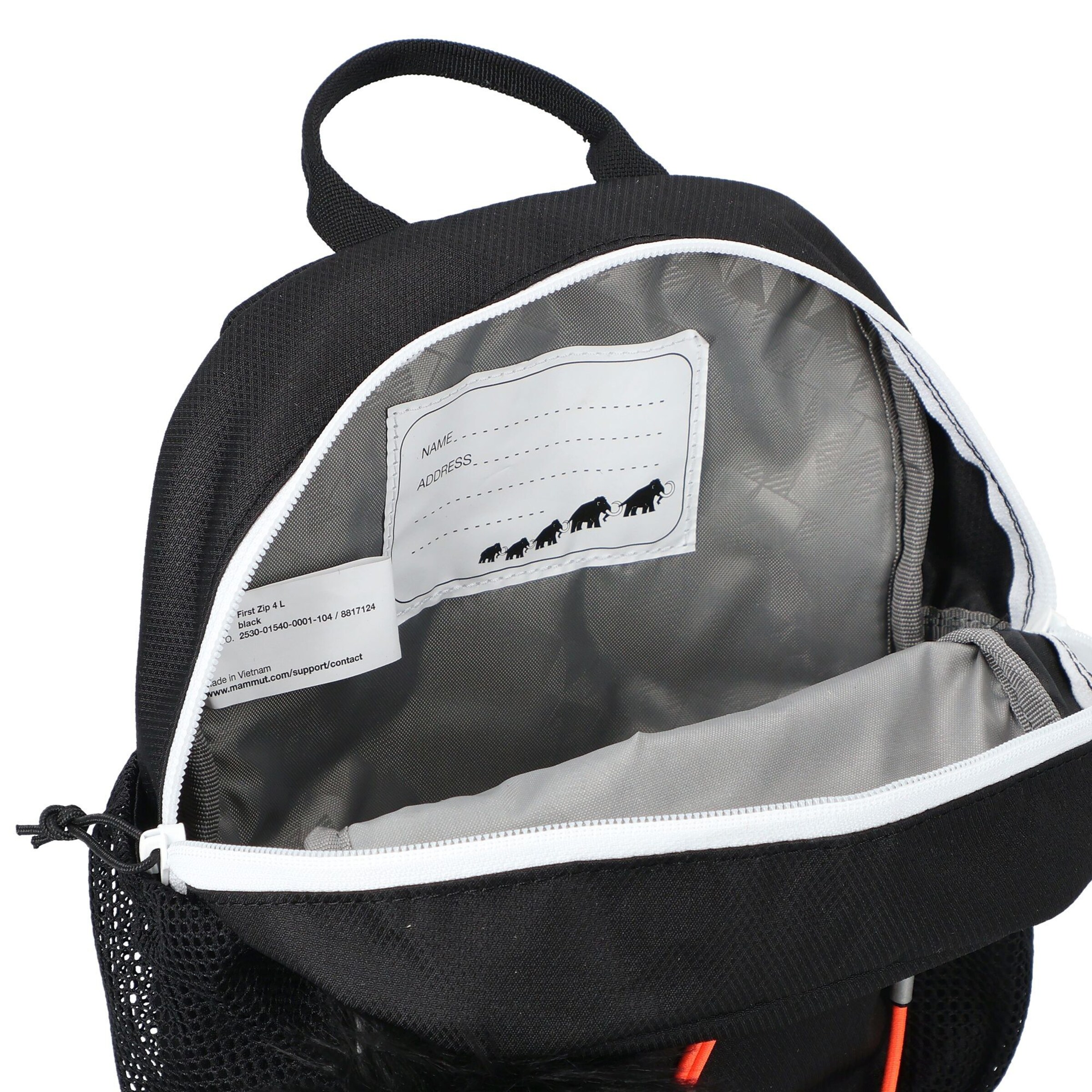 Sac à dos de sport 'FIRST ZIP 4' MAMMUT en noir