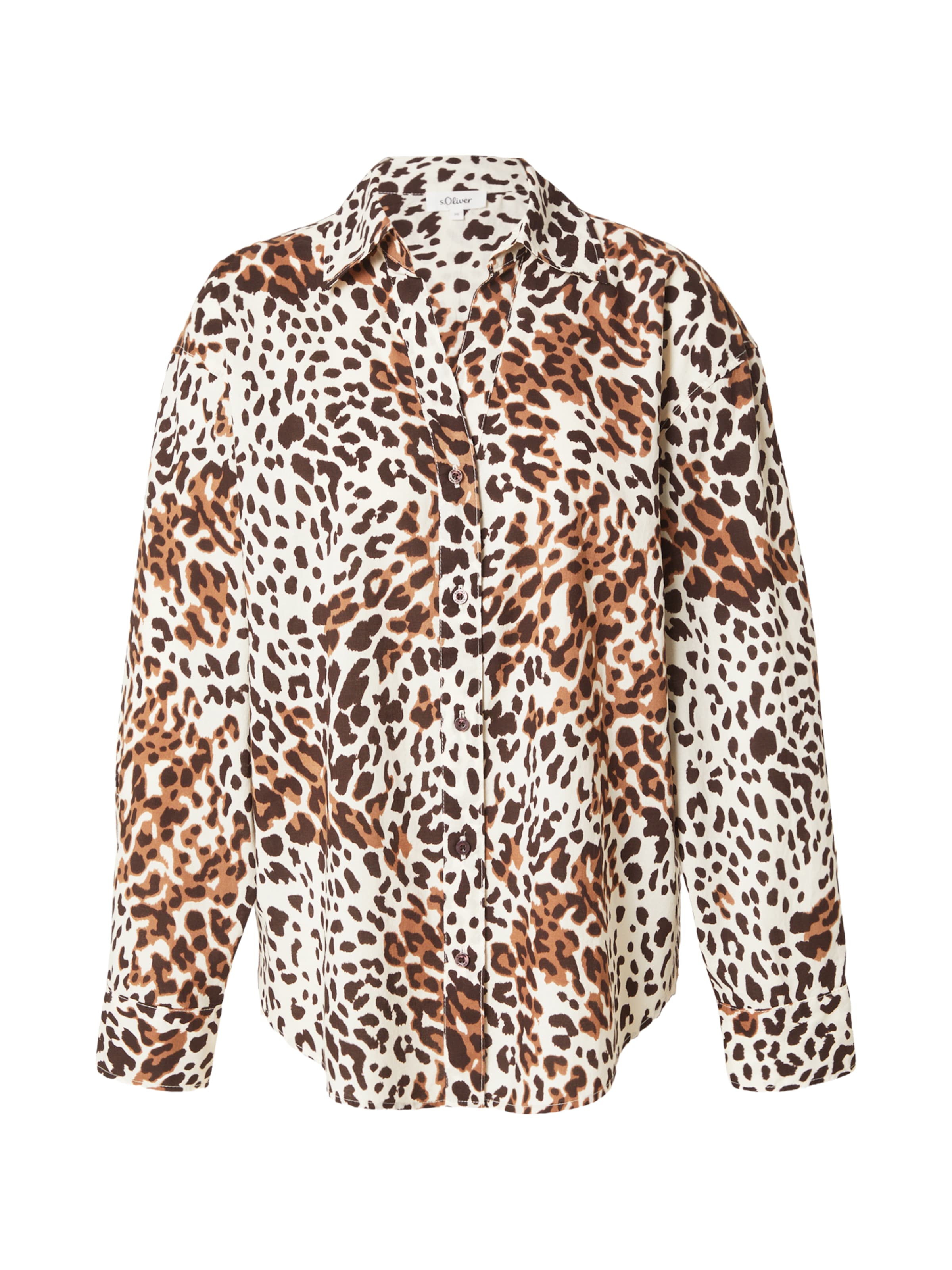 s.Oliver Blouse in Bruin: voorkant