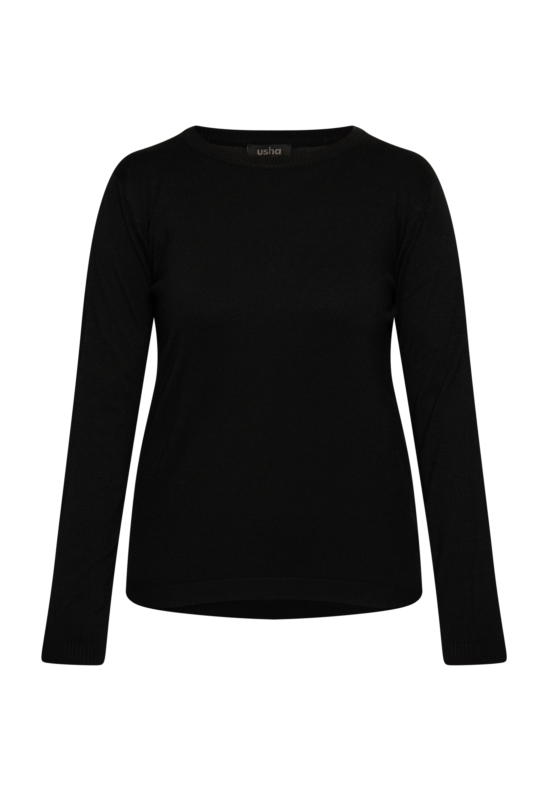 usha BLACK LABEL Πουλόβερ σε μαύρο: μπροστά