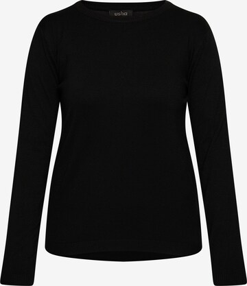 usha BLACK LABEL Pullover in Schwarz: predná strana