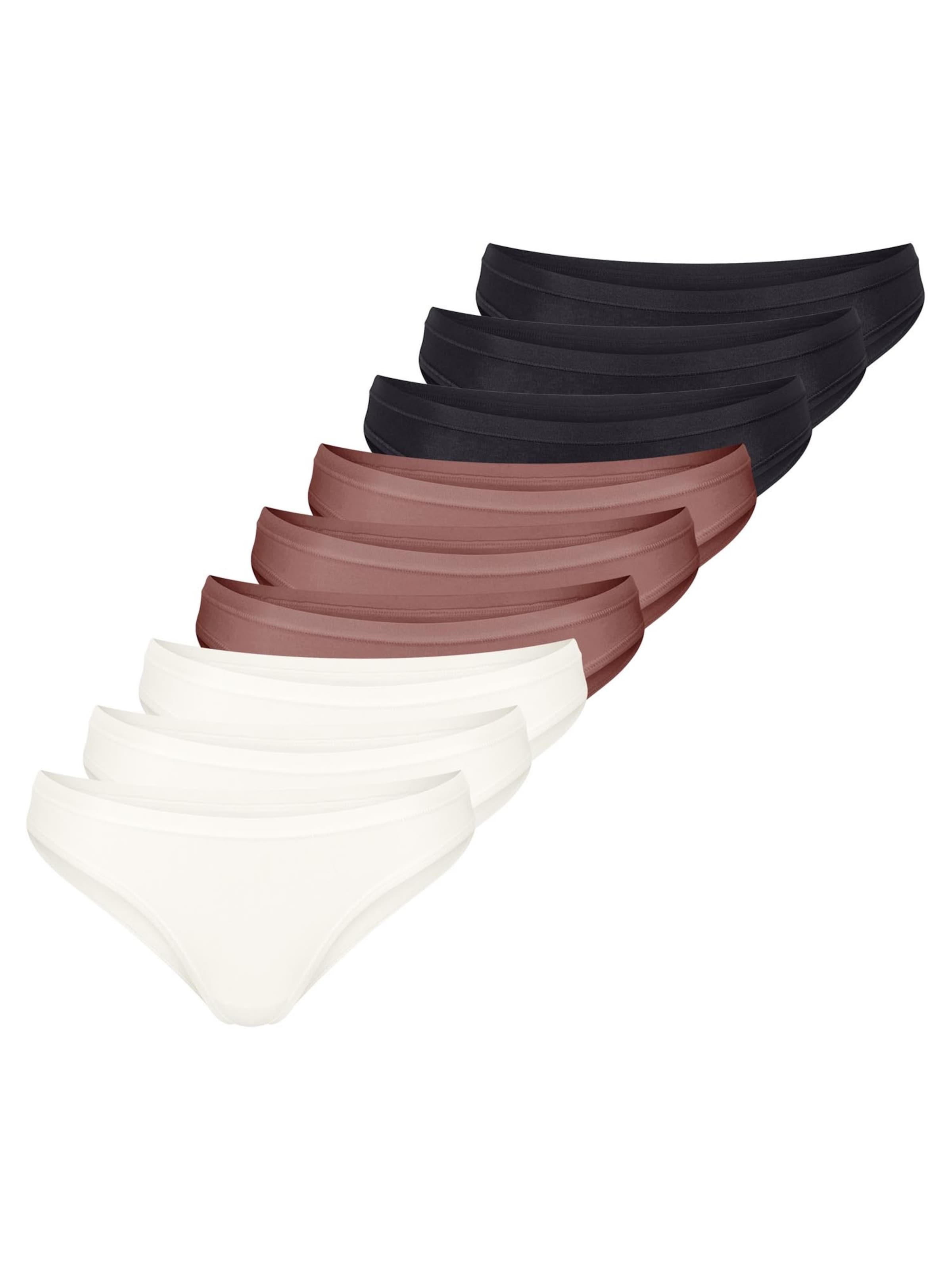 SLOGGI Slip 'GO Daily Cotton' in Brown: front