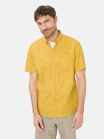 CAMEL ACTIVE Regular fit Button Up Shirt in Yellow: front