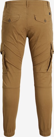 JACK & JONES Tapered Cargobroek 'Paul Flake' in Bruin