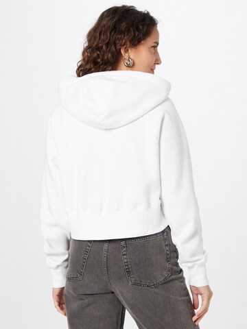 Sweat-shirt Abercrombie & Fitch en blanc