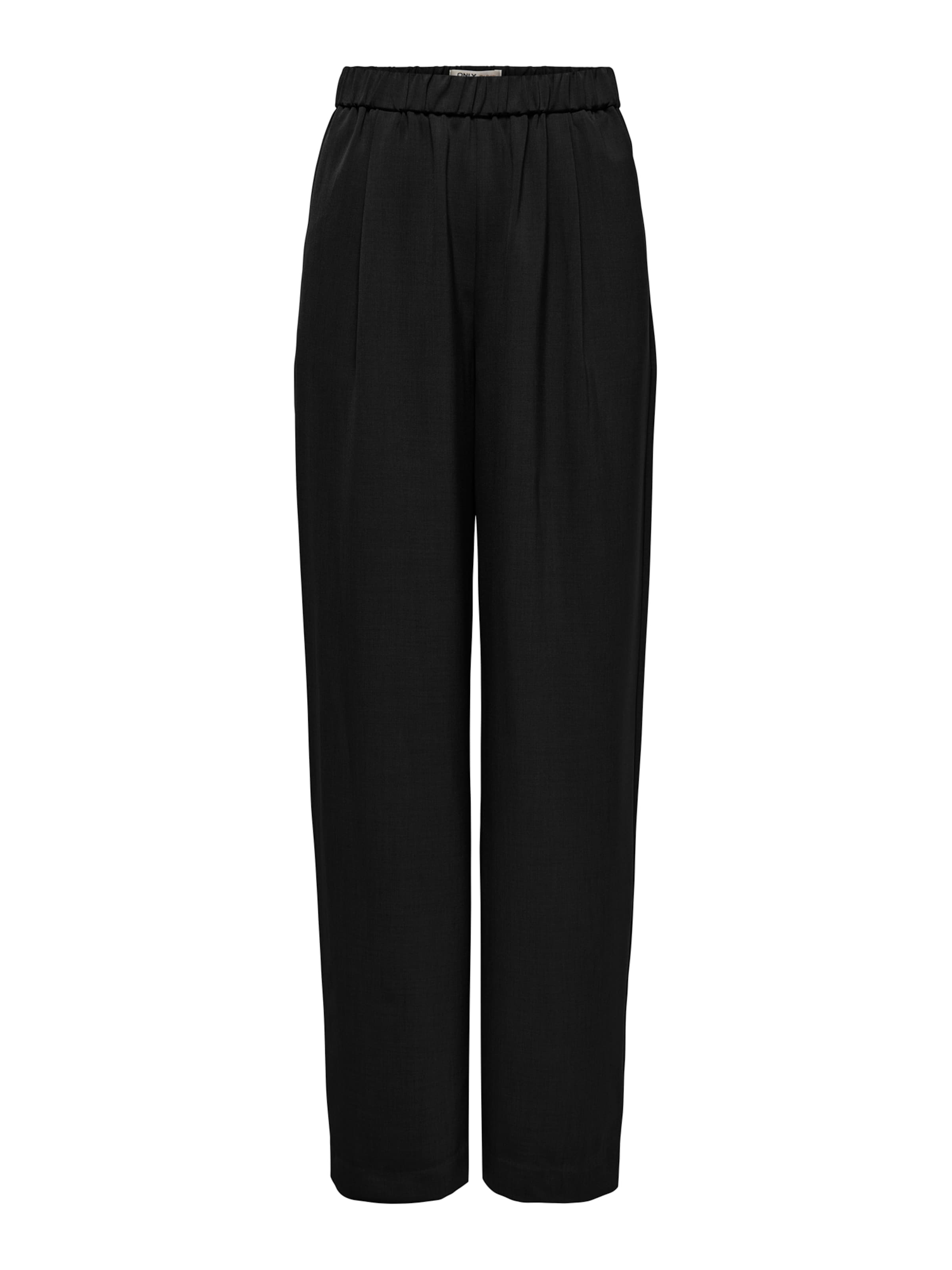Only Tall Wide leg Pleat-Front Pants 'ONLSVEA' in Black: front