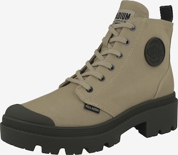 Palladium Veterlaarsjes in Beige: voorkant