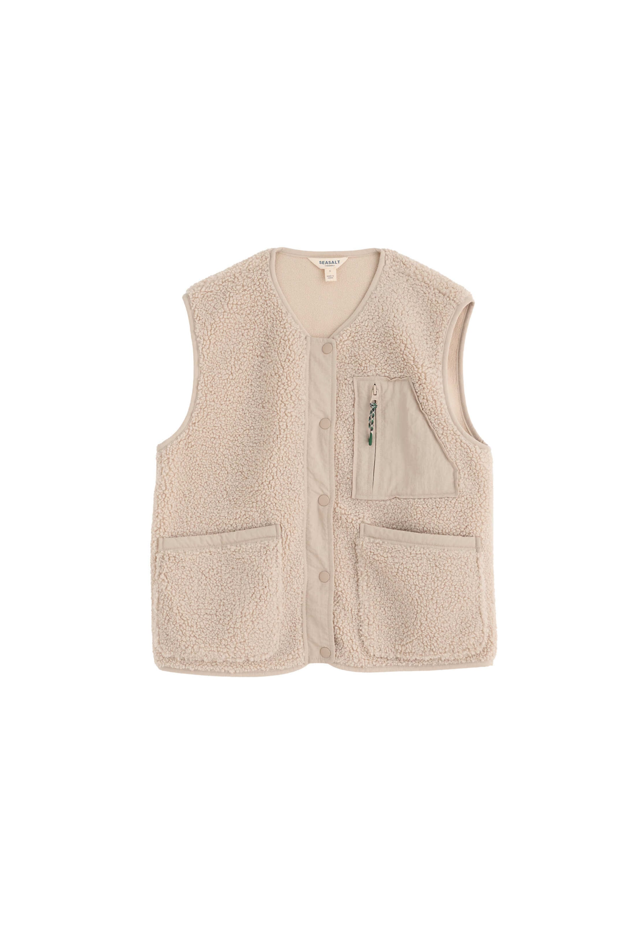 Seasalt Cornwall Vest 'Penpol' in Beige: front