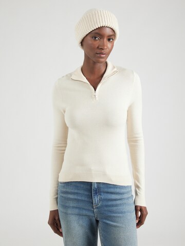 VERO MODA Pullover 'VMHAPPINESS' i beige: forside