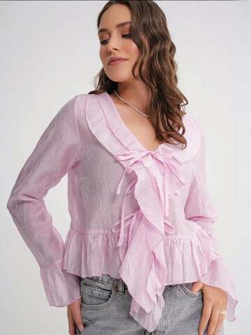 MixRay Blouse in Pink