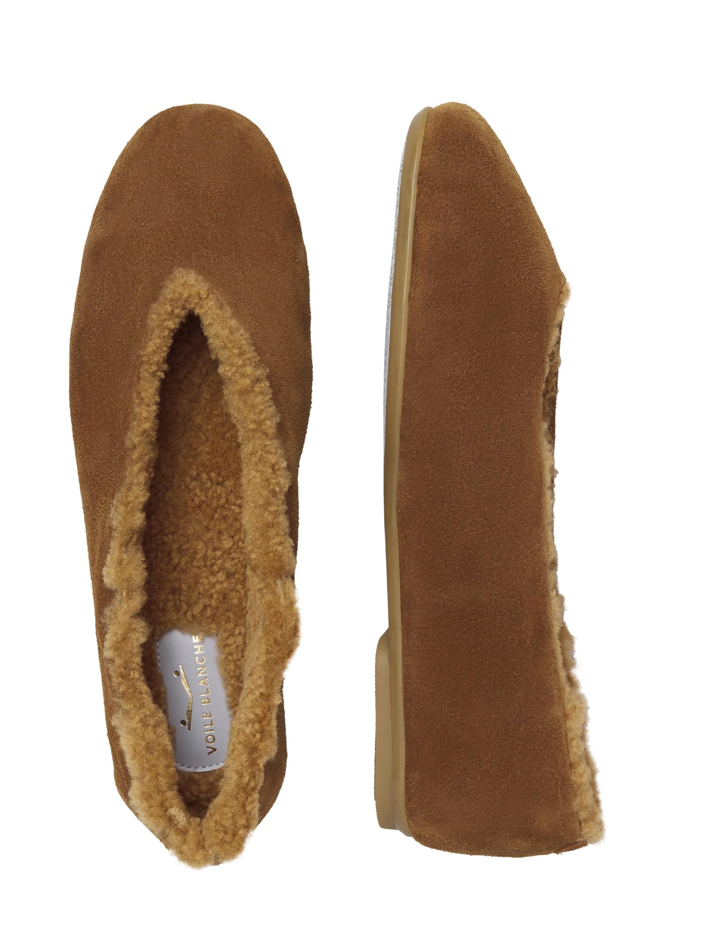 Voile blanche Ballerina 'DOMITILLA FUR' in Bruin