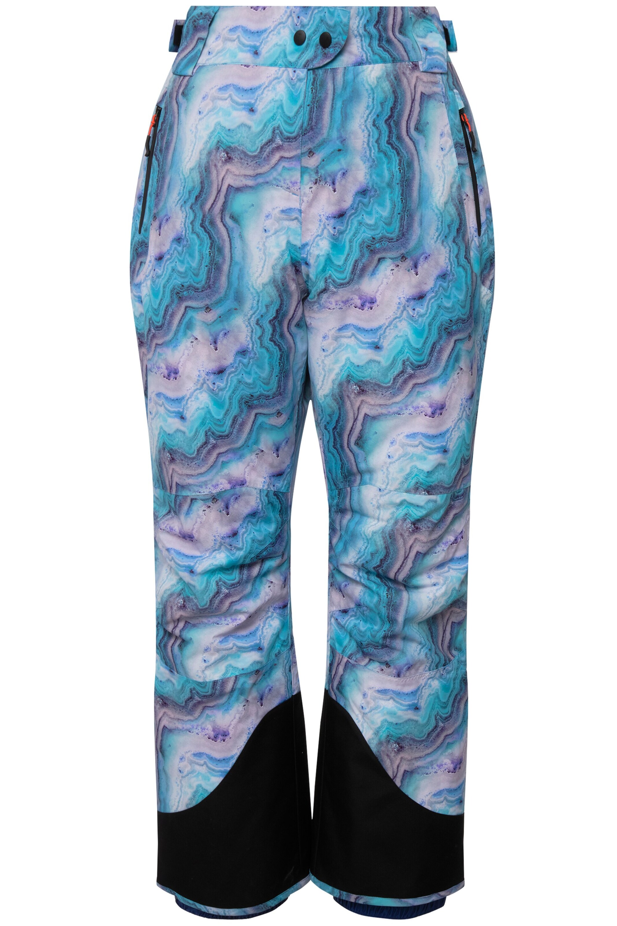 Ulla Popken Regular Functionele broek in Blauw: voorkant