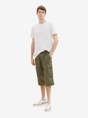 TOM TAILOR Regular Cargo Pants in Green