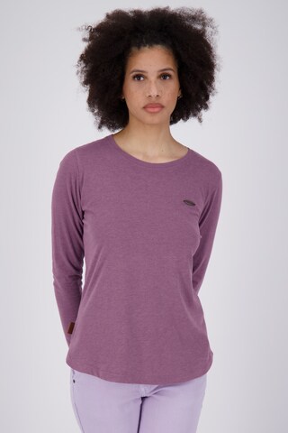 T-shirt 'LeaAK' Alife and Kickin en violet : devant