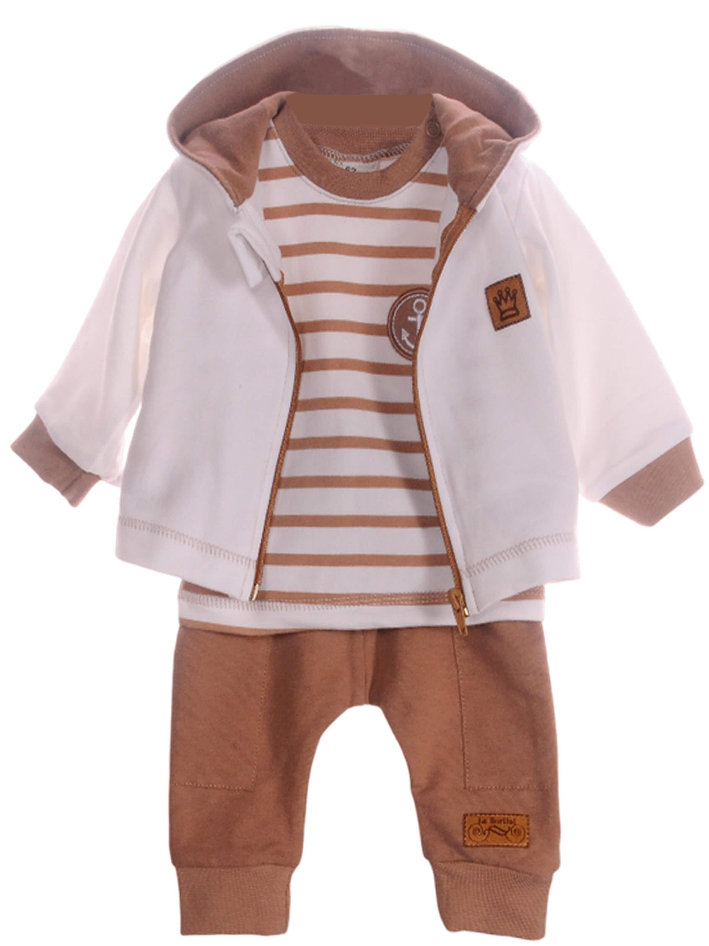 La Bortini Set in Brown: front