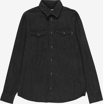 Coupe regular Chemise 'Sheridan' Jack & Jones Junior en gris : devant