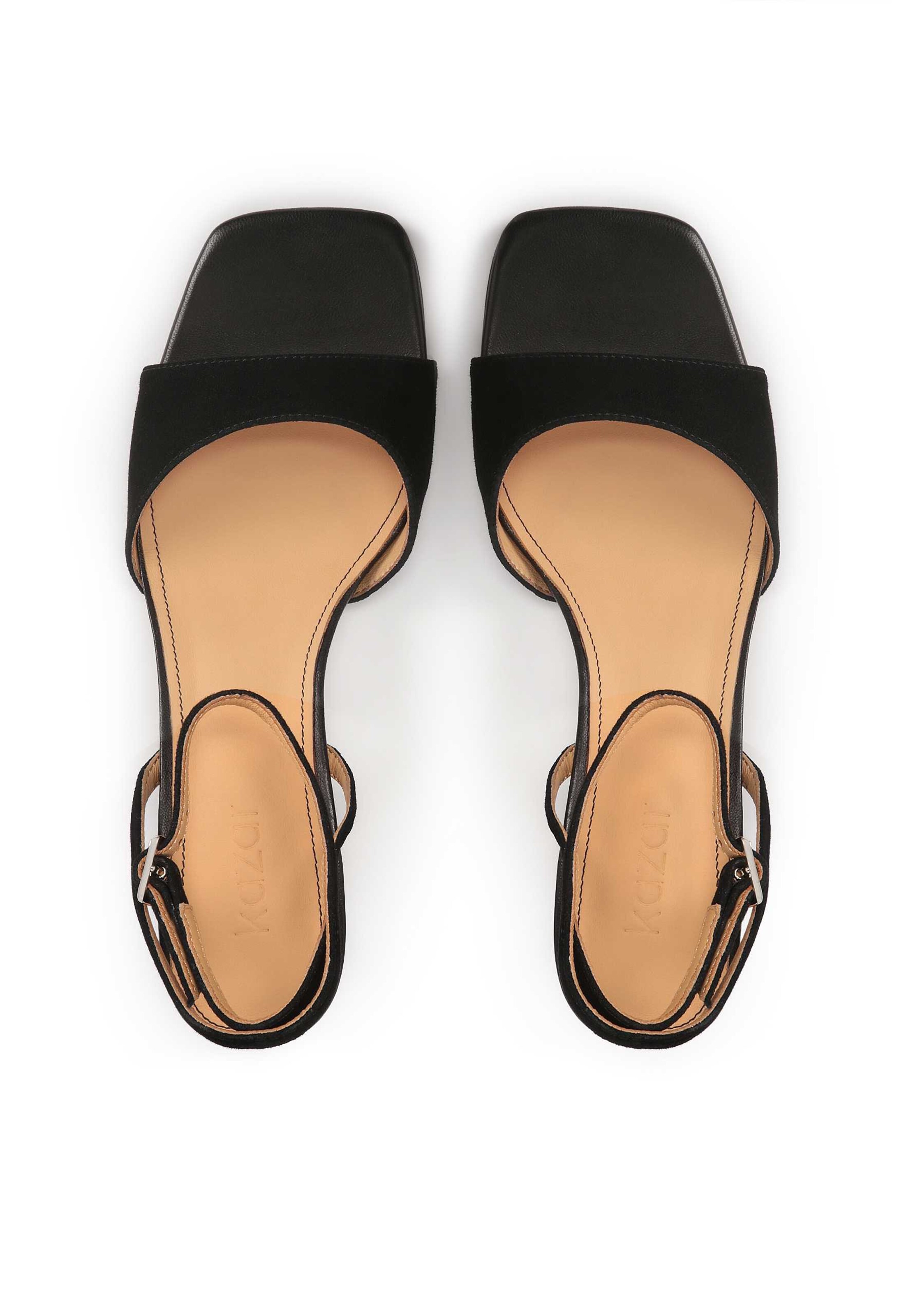 Kazar Strap Sandals in Black