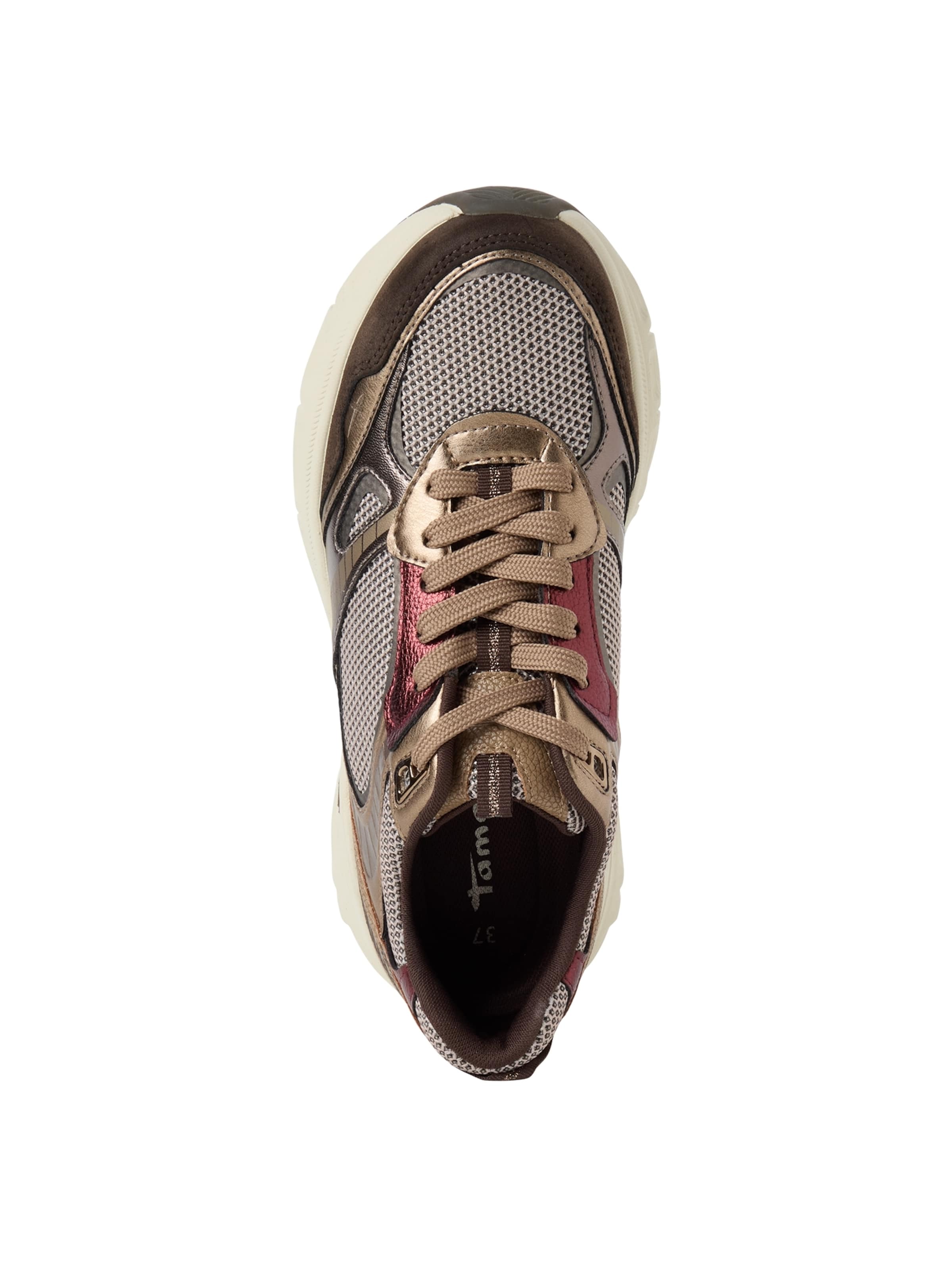 Tamaris Sneakers laag in Beige
