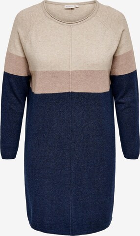 ONLY Carmakoma Knitted dress 'Laura' in Blue: front