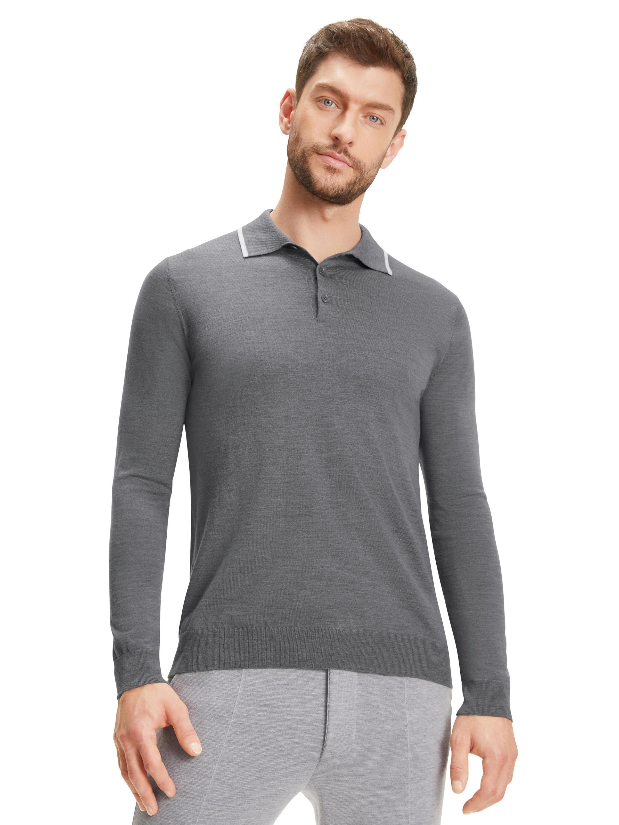 FALKE Sweater in Grey: front
