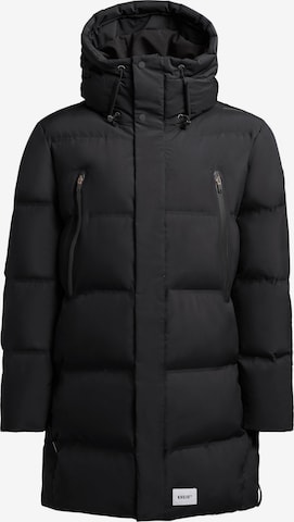 khujo Pitkä talvitakki 'MORSE' värissä musta: etupuoli