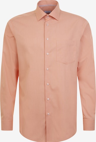SEIDENSTICKER Regular fit Zakelijk overhemd in Oranje: voorkant
