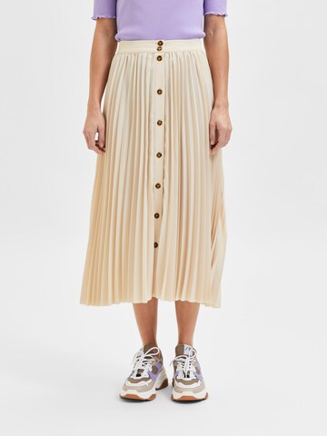 SELECTED FEMME Skirt 'Yosia' in Beige: front