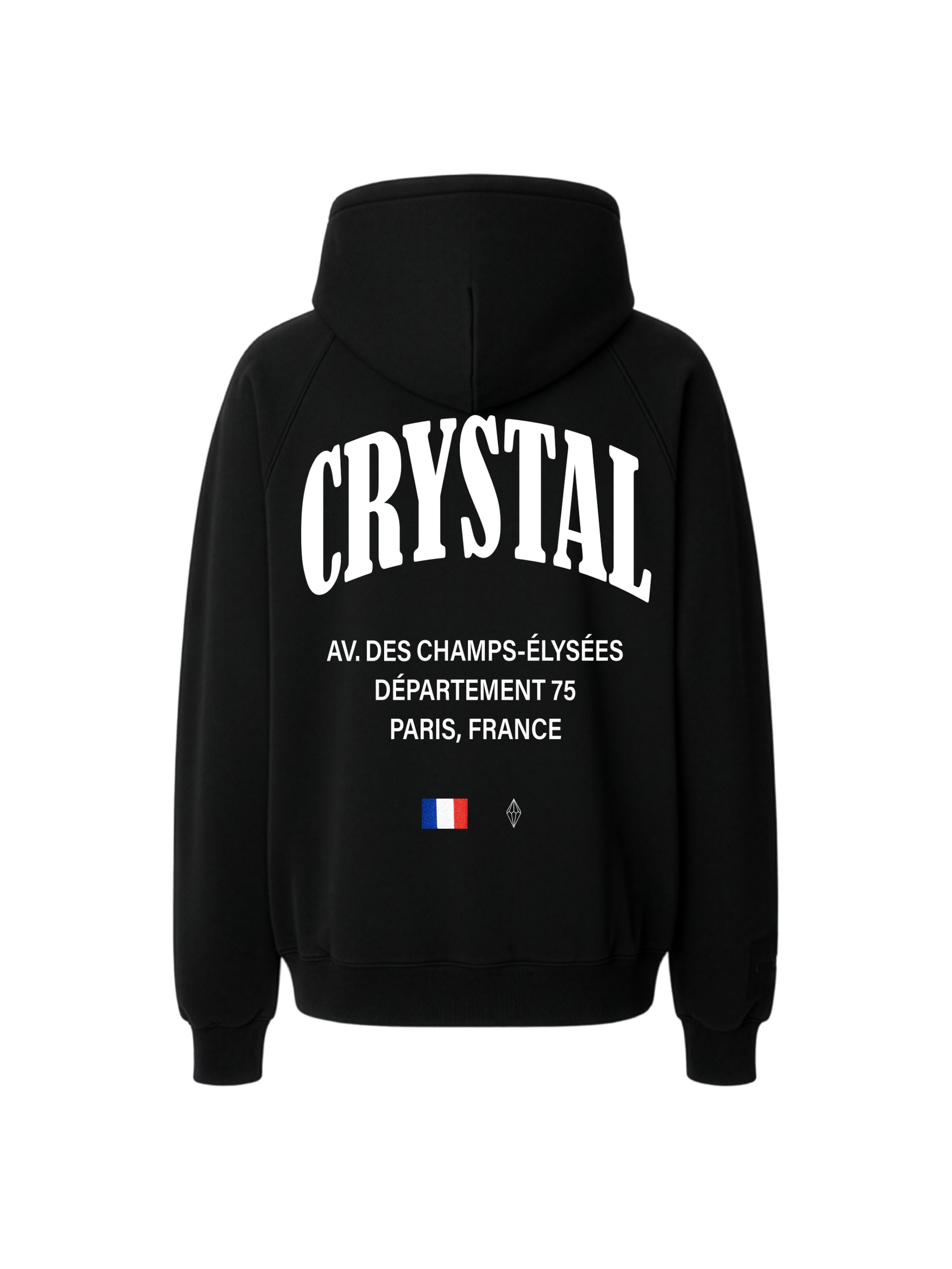Crystal Paris Sweatshirt 'Champs' in Zwart