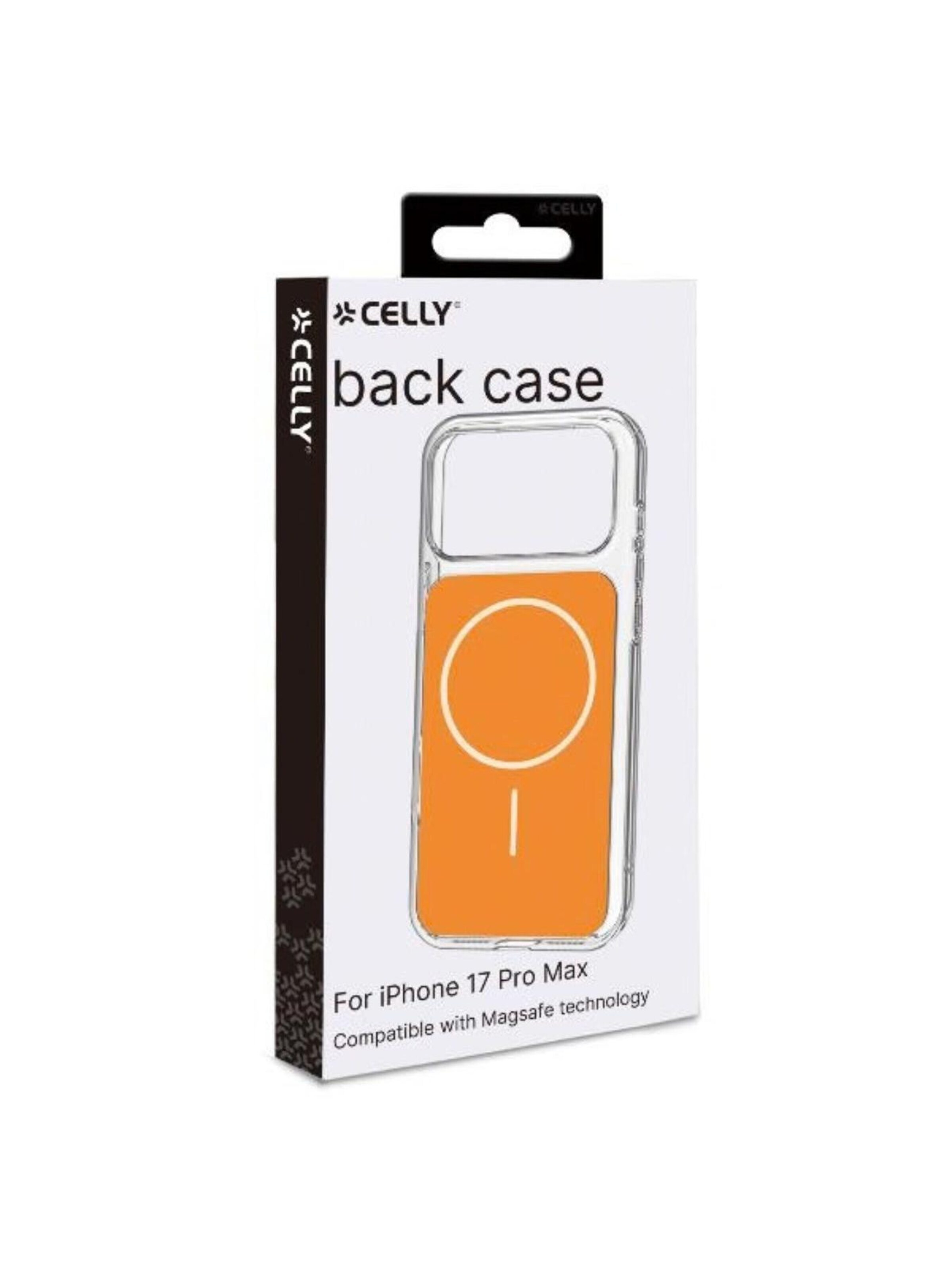 Protection pour Smartphone 'Celly MATCHMAG Slim, protective, compatible with MagSafe technology for Apple iPhone 17 Pro Max' Celly en orange