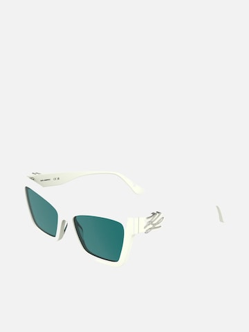 Karl Lagerfeld Sonnenbrille in Weiß: Vorderseite