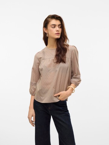 VERO MODA Bluse 'VMTrine' i grå: forside