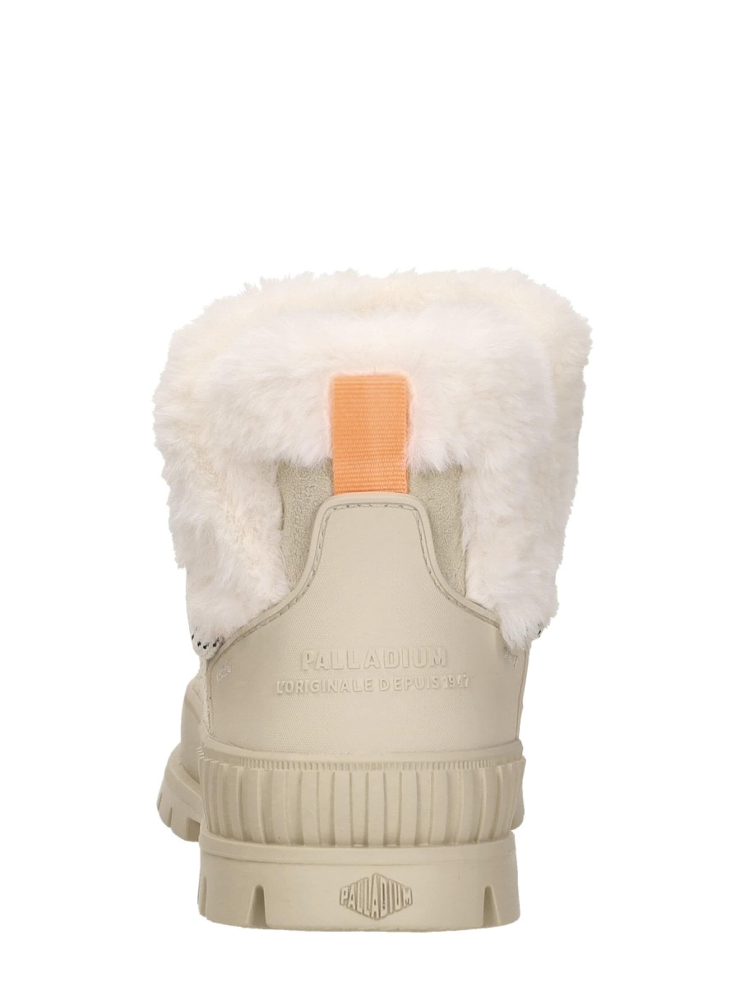 Palladium Boots 'Pallashock Lo Hiver' in Beige