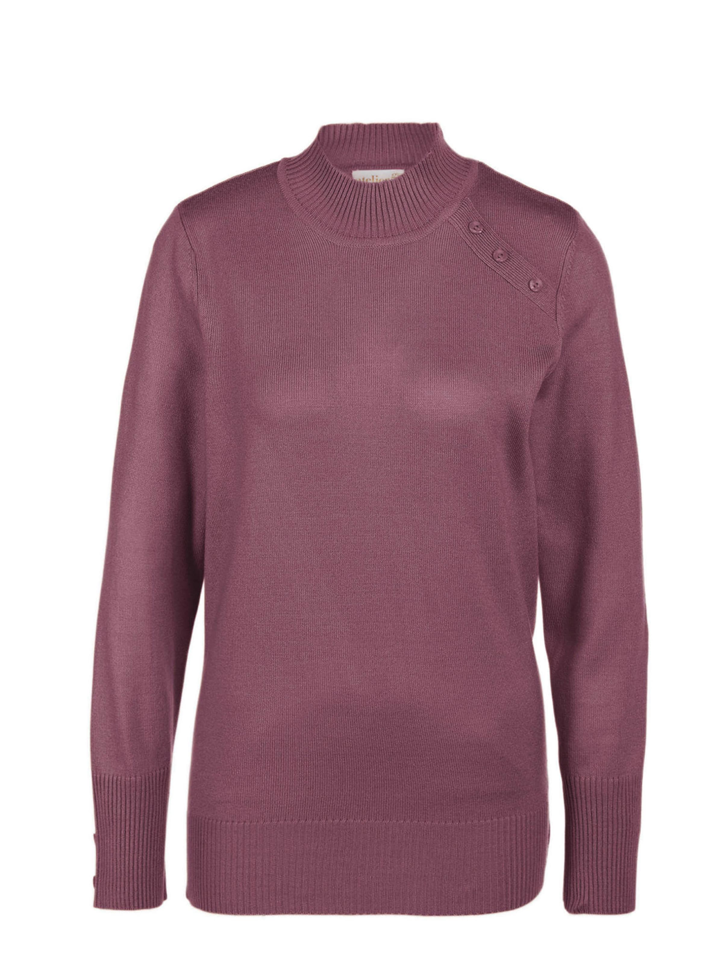 Goldner Pullover in Pink: Vorderseite