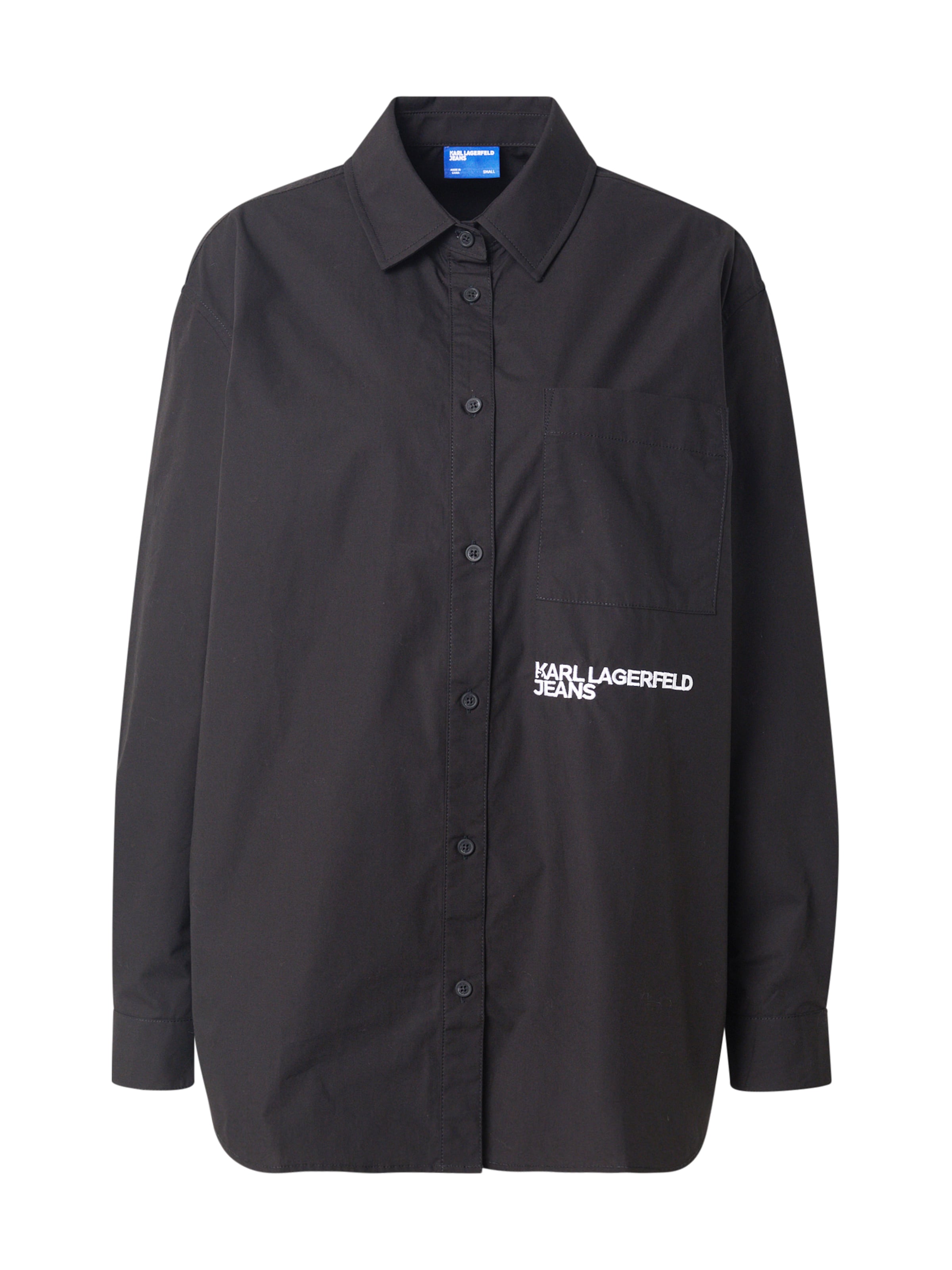 KARL LAGERFELD JEANS Μπλούζα σε μαύρο: μπροστά