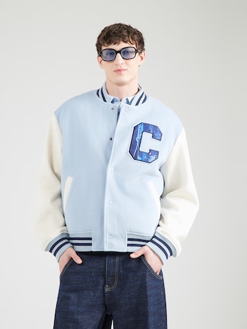 Veste mi-saison Carlo Colucci en bleu : devant