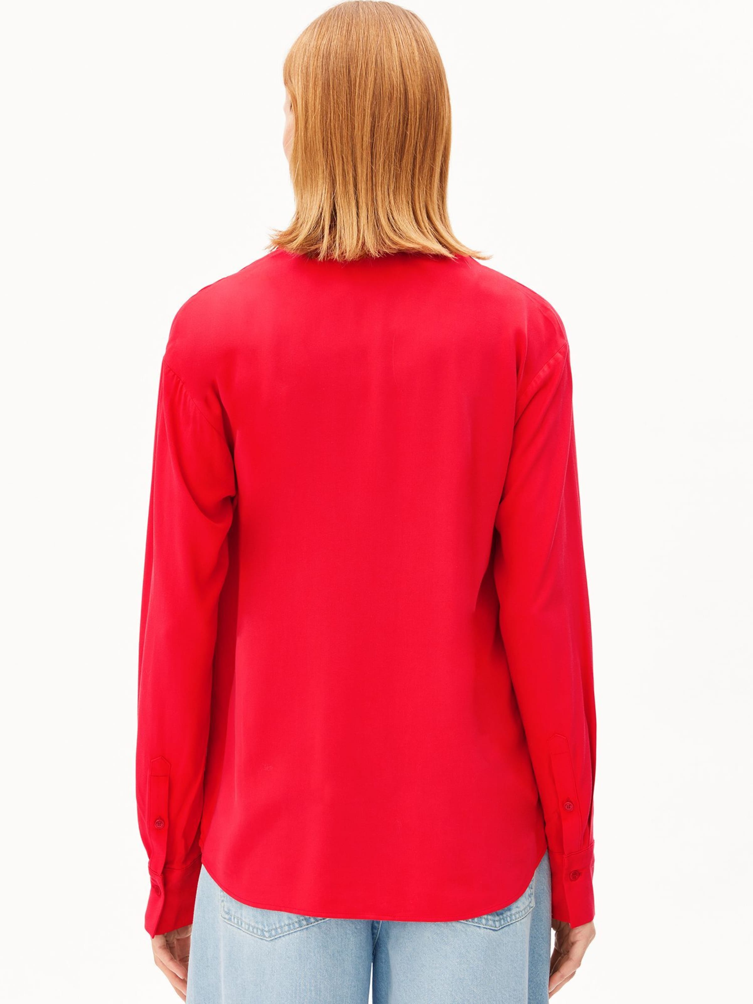 ARMEDANGELS Bluse SAANA in Rot: Vorderseite