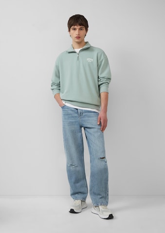 QS Sweatshirt in Groen