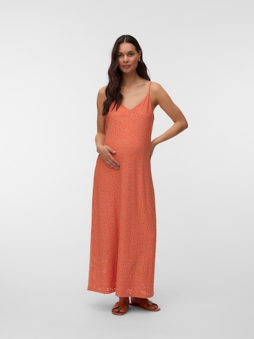 Robe d’été 'VMMTassa' Vero Moda Maternity en orange : devant