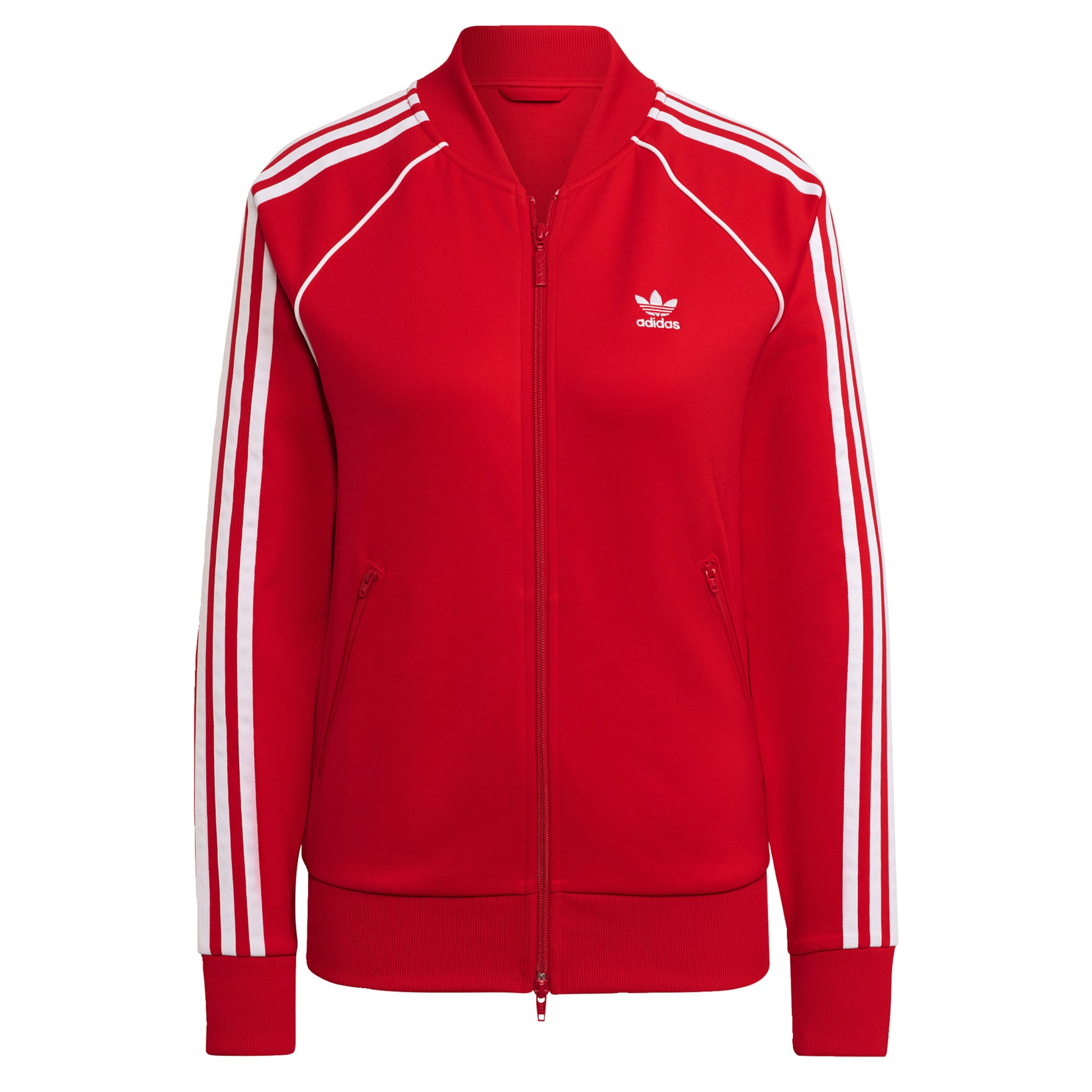 ADIDAS ORIGINALS Sweatvest 'Primeblue SST' in Rood | ABOUT YOU