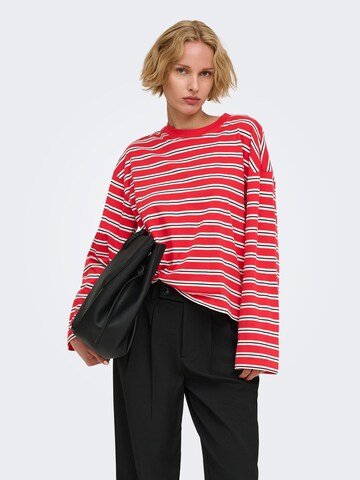 ONLY - Camiseta en rojo: frente
