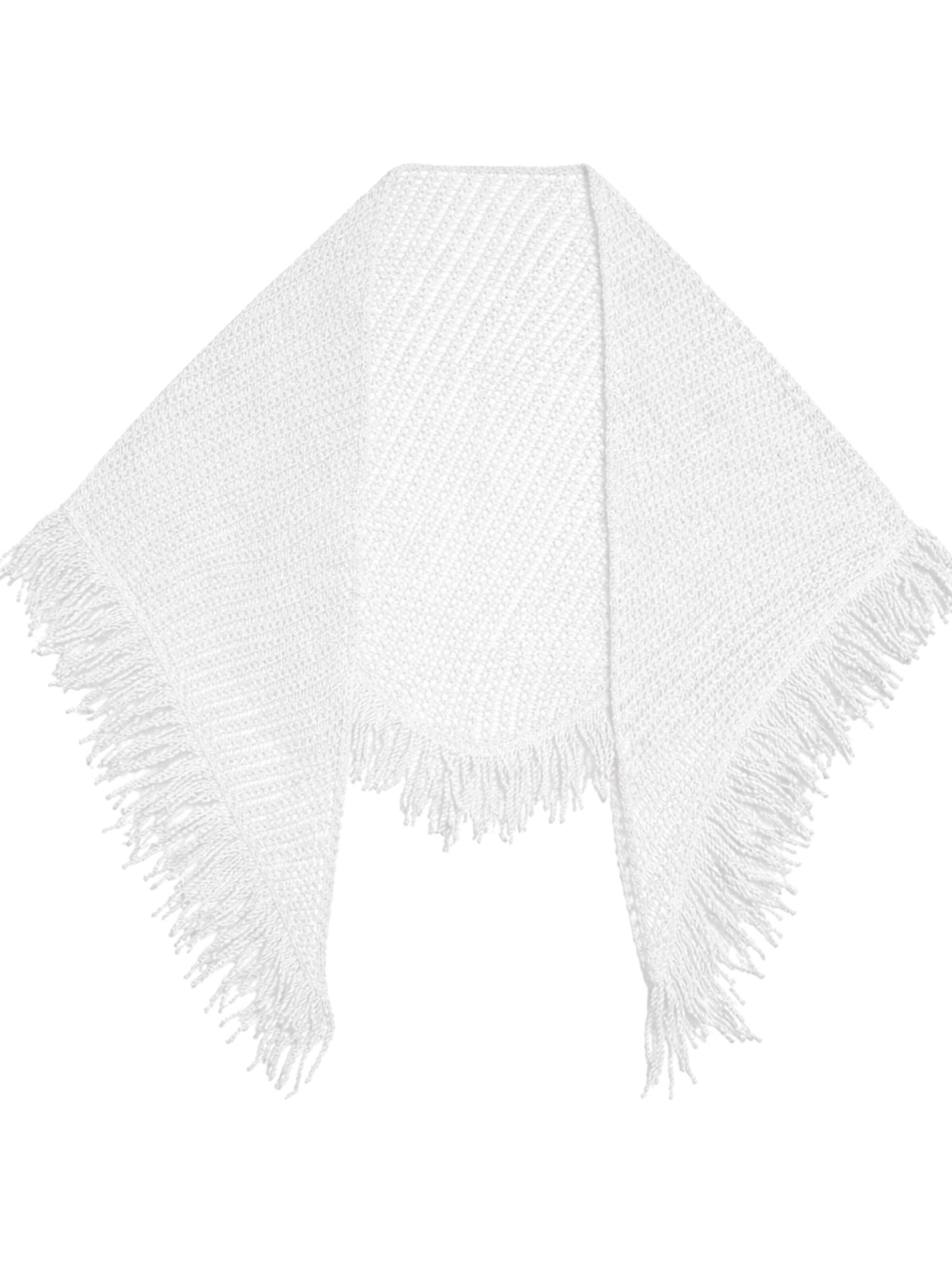 Simona Corsellini Sjaal in Wit: voorkant