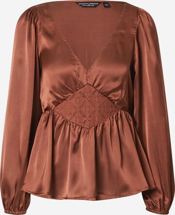 Dorothy Perkins Blouse in Brown: front