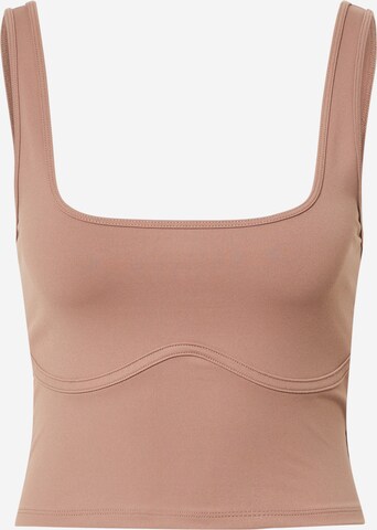 Abercrombie & Fitch Top in Brown: front