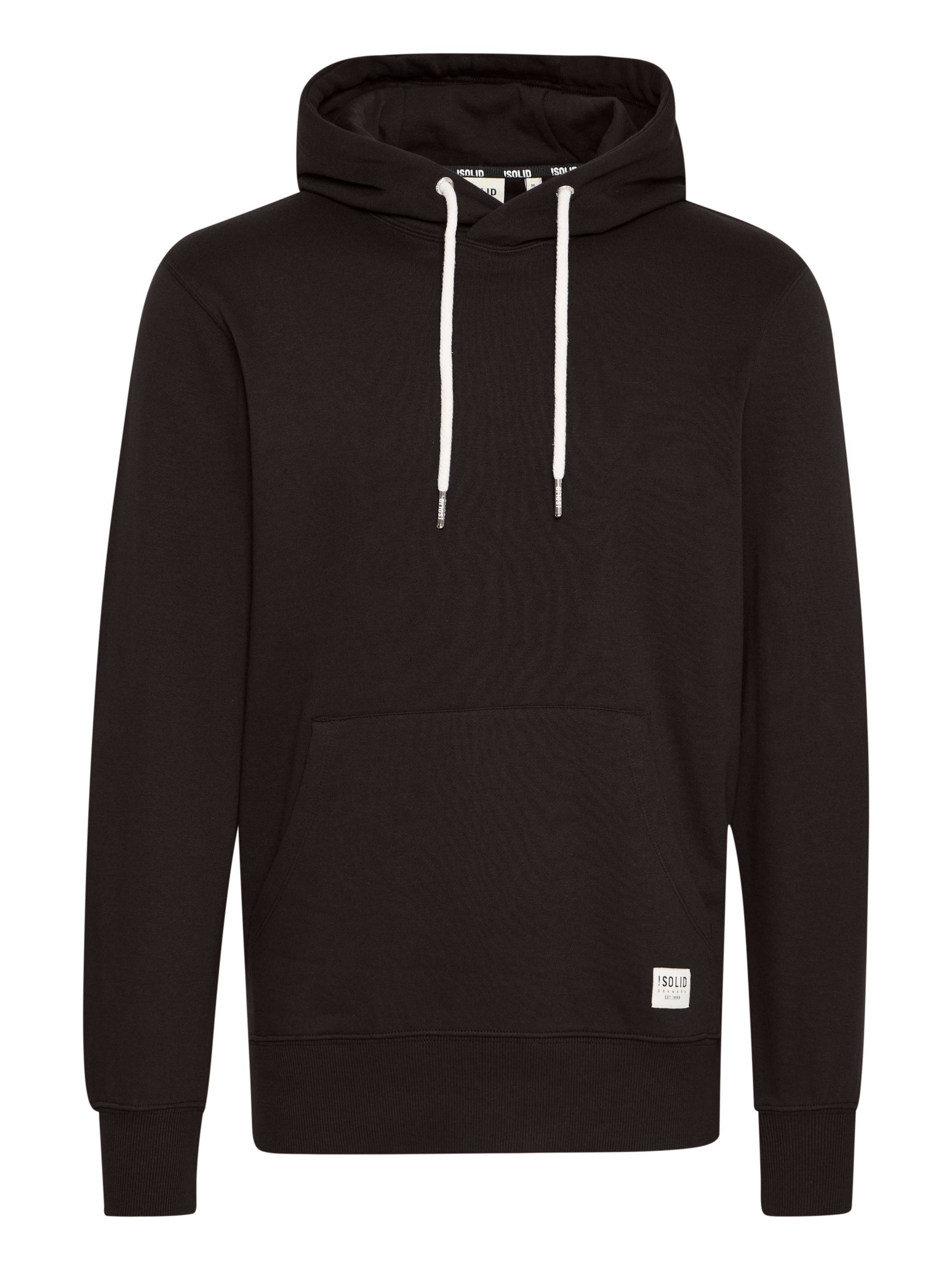 !Solid - Sudadera ' CHAP ' en negro: frente